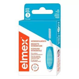 ELMEX Brossettes interdentaires ISO taille 3 0,6 mm bleu, 8 pcs