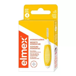 ELMEX Brossettes interdentaires ISO taille 4 0,7 mm jaune, 8 pièces
