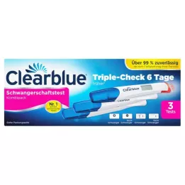 CLEARBLUE Test de grossesse TripleCheck ultra-précoce, 3 pièces