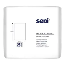Sous-couche de protection de lit Seni® Soft Super 90x60 cm, 25 pc