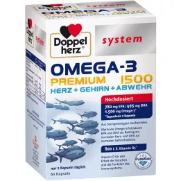 DOPPELHERZ Capsules du système oméga-3 Premium 1500, 60 pc