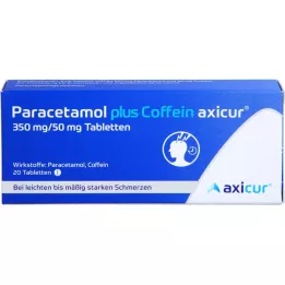 PARACETAMOL Plus Caffein Axicur 350 mg / 50 mg Tab., 20 pc