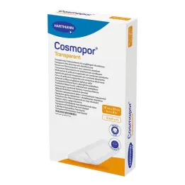 Pansement film transparent Cosmopor 10x20 cm stérile, 5 pièces