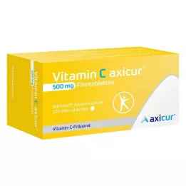 VITAMIN C AXICUR Comprimés pelliculés à 500 mg, 100 pcs