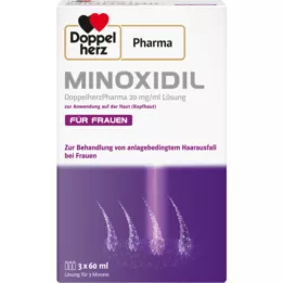 MINOXIDIL DoubleHerzphar.20mg / ml LSG.W.Haut Woman, 3x60 ml