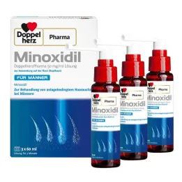 MINOXIDIL DoppelherzPharma 50 mg/ml solution pour hommes, 3X60 ml