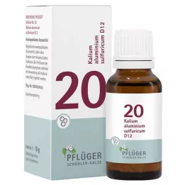 BIOCHEMIE Pflüger 20 Potassium alumine-soufre-D 12 Gl., 15 g