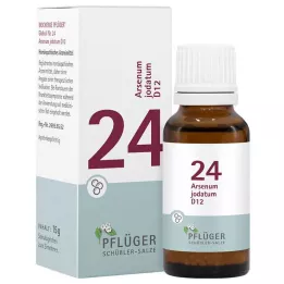 BIOCHEMIE pflüger 24 arsenum iodatum d 12 globuli, 15 g
