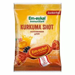 EM-EUKAL Bonbons Turmeric Shot fourrés sans sucre, 75 g