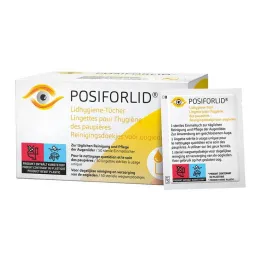 Lingettes hygiéniques pour paupières Posiforlid, 50 pièces