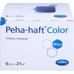 PEHA-HAFT Fixateur de couleur sans latex 6 cmx21 m bleu, 1 pc