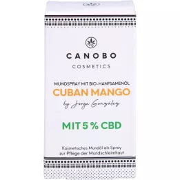 CANOBO Spray buccal à la mangue cubaine biologique CBD 5 %, 10 ml