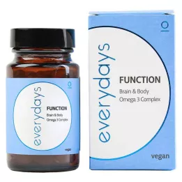 EVERDAYS Fonction Cerveau &amp; Corps Omega-3 vegan WKA, 60 pc