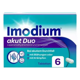 IMODIUM Comprimés dakut Duo 2 mg/125 mg, 6 pièces