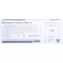 MEDUNASAL-Heparine 500 I.U. Ampoules, 10x5 ml