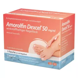 AMOROLFIN Dexcel 50 mg/ml principe actif vernis à ongles, 2,5 ml
