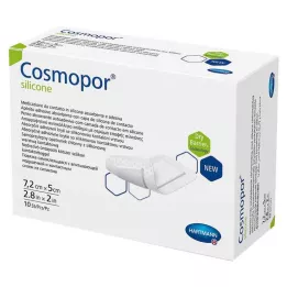 COSMOPOR Pansement en silicone 5x7,2 cm, 10 pièces