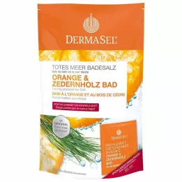 DERMASEL Sel de bain de la mer Morte à lorange & Bois de cèdre, 1 P