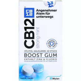CB12 boost chewing-gum fort à la menthe, 10 pcs