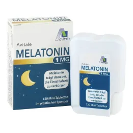Mélatonine 1 mg mini comprimés en distributeur, 120 pc