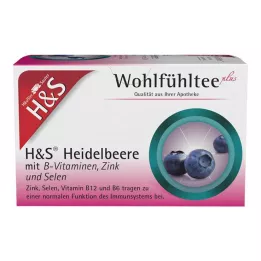 H&amp;S Myrtille avec vitamines B, zinc et sélénium Fbtl., 20X2,5 g