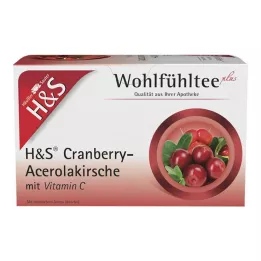 H&amp;S Canneberge-Cerise acérola avec vitamine C Fbtl., 20X2,8 g