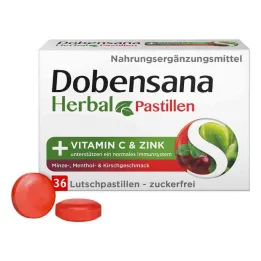 Dobensana Herbal Kirschgeschm.vit.c & Pastille de zinc.(36 pièces)