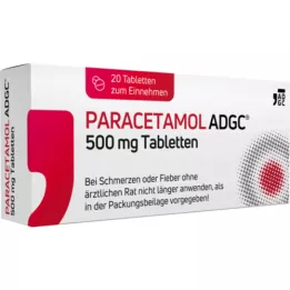PARACETAMOL ADGC 500 mg comprimés, 20 pc