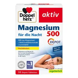 Doppelherz Magnésium 500 pour les comprimés de nuit, 30 pc
