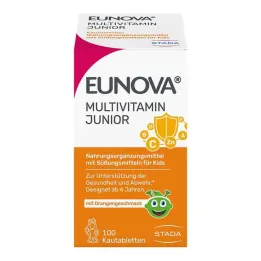 Comprimés à croquer Eunova Junior au goût dorange, 100 pc
