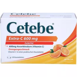 CETEBE Extra-C 600 mg comprimés à croquer, 30 pièces