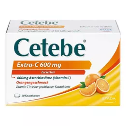 CETEBE Extra-C 600 mg comprimés à croquer, 30 pcs
