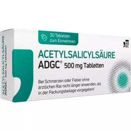 ACETYLSALICYLSÄURE ADGC 500 mg comprimés, 30 pc