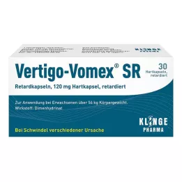 VERTIGO-VOMEX SR Gélules à libération prolongée, 30 pcs