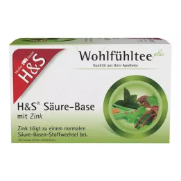 Sachets filtrants acide-base H&amp;S avec zinc, 20 x 2,0 g