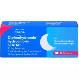 DIPHENHYDRAMINHYDROCHLORID STADA 50 mg de comprimés, 20 pc