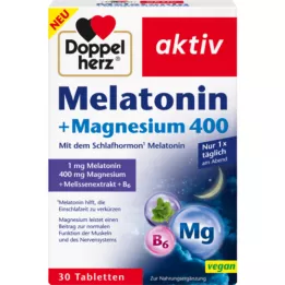 DOPPELHERZ Mélatonine + comprimés de magnésium 400, 30 pc