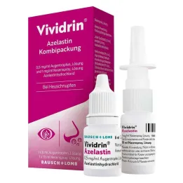 Vividrin® Azélastine pack combiné pour les allergies au rhume des foins &amp; , 1 p