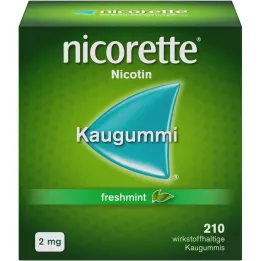 NICORETTE 2 mg Freshmint Kaugummi, 210 pc