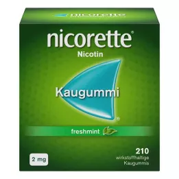 NICORETTE Chewing-gum à la menthe fraîche 2 mg, 210 pcs