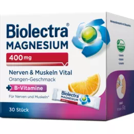 BIOLECTRA Magnésium 400 mg nerf &amp; muscles vitaux, 30x1,9 g