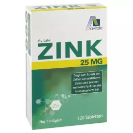 ZINK Comprimés de 25 mg, 120 pièces