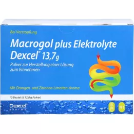 MACROGOL plus électrolytes Dexcel 13,7 g PLE, 10 pièces