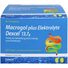 MACROGOL plus électrolytes Dexcel 13,7 g PLE, 50 pièces