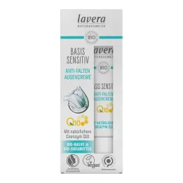 Crème pour les yeux sensible à base de Lavera Q10, 15 ml