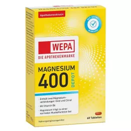 WEPA Comprimés de magnésium 400 DEPOT+ B6, 60 pcs