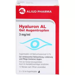 HYALURON AL Gel gouttes pour les yeux 3 mg / ml, 2x10 ml