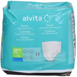 ALVITA Pantalon dincontinence super grand, 14 pcs