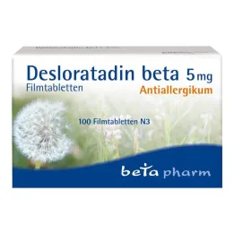 Desloratadine bêta 5 mg comprimés pelliculés, 100 pc