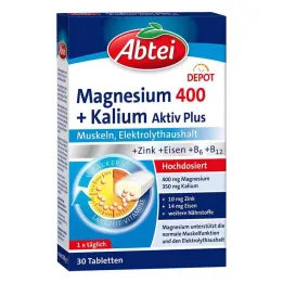 Abbey Magnésium 400 + Comprimés de potassium, 30 pc